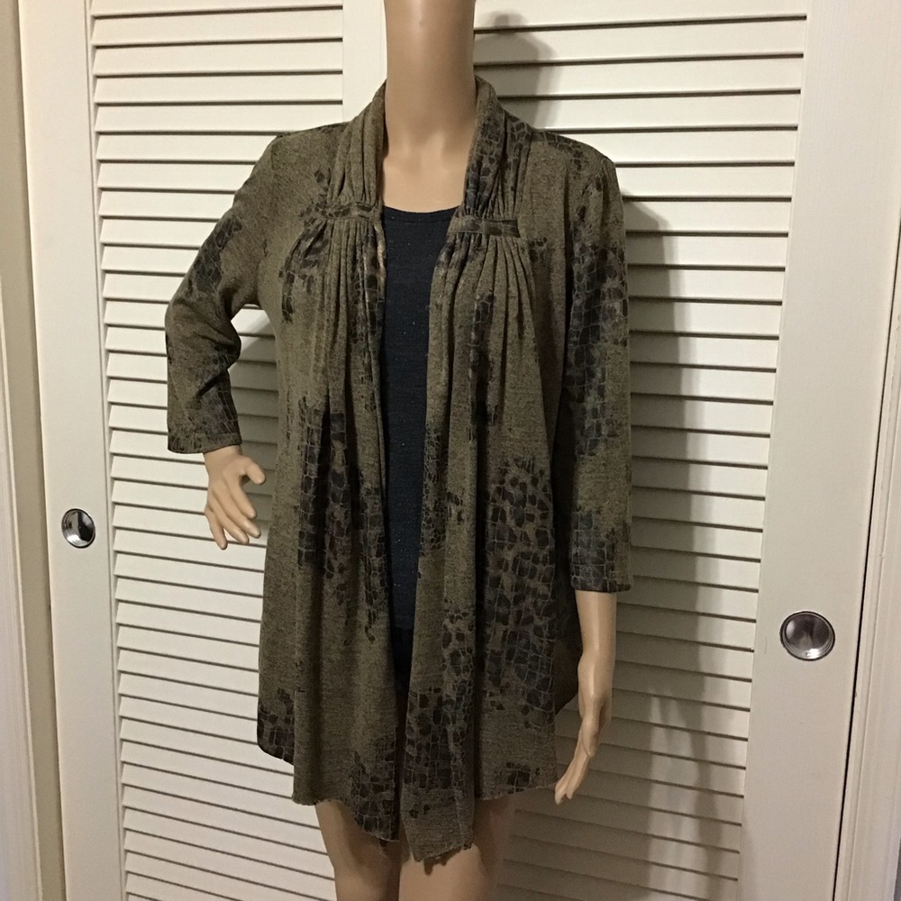 Metric Pleated Twinset Cardigan